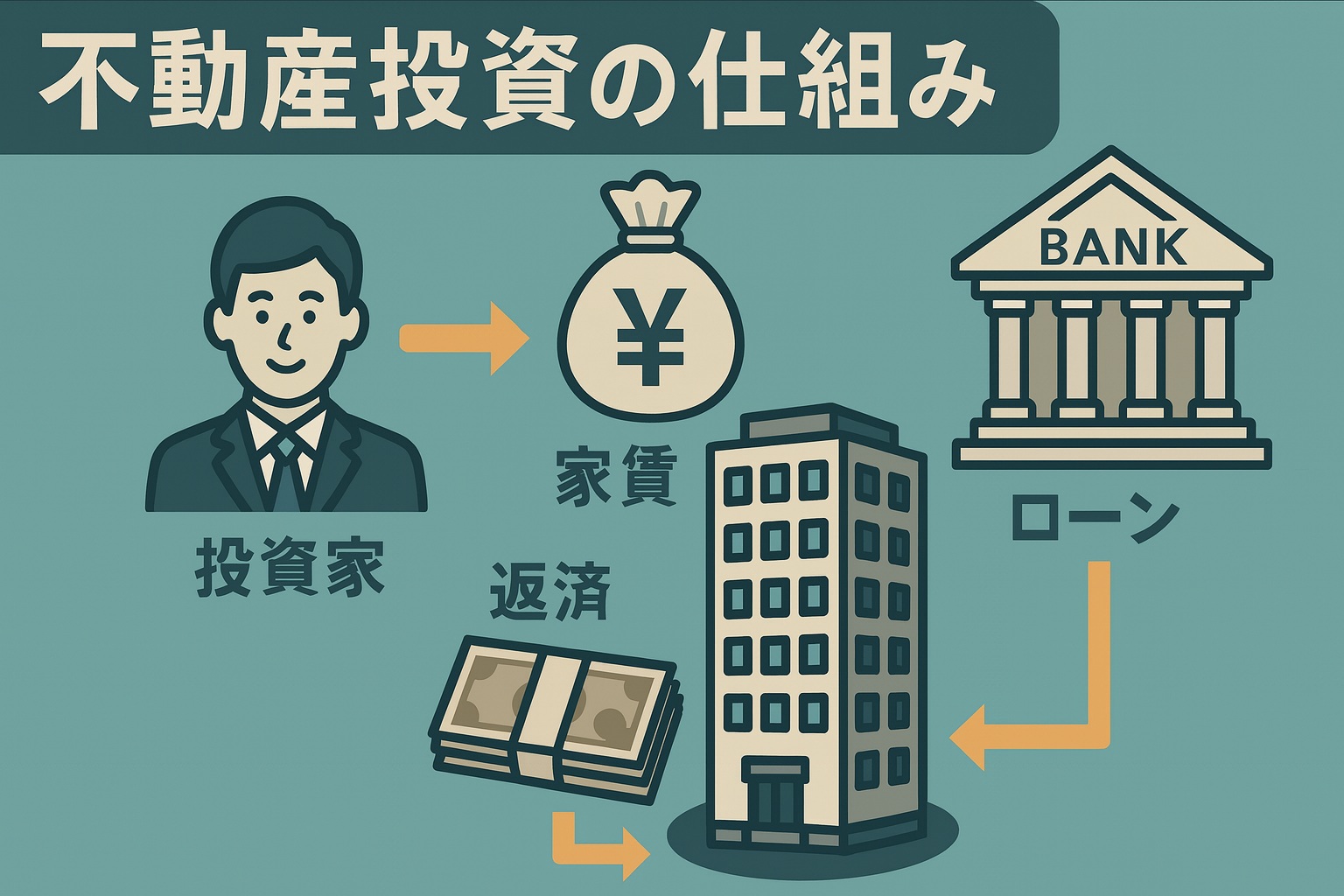不動産投資の仕組み|収益構造・リスク・お金の流れを初心者向けに徹底解説 | 不動産投資の収支改善ナビ|区分マンション投資の赤字を最短で黒字化する