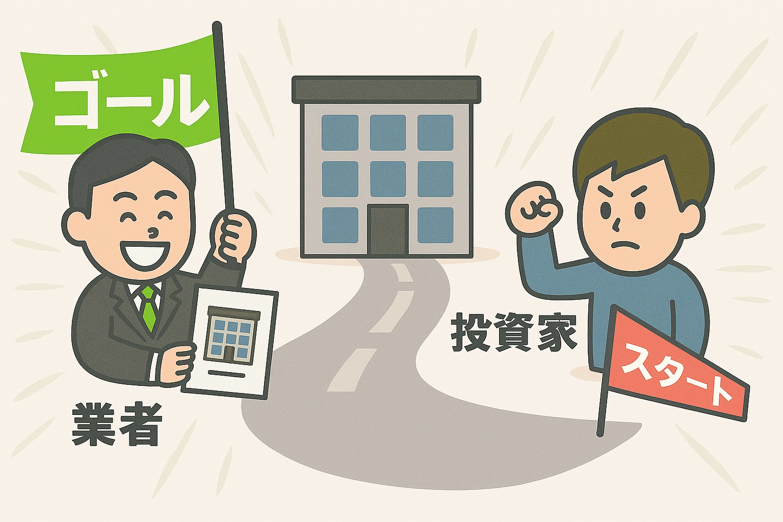 業者と投資家の立ち位置の違い