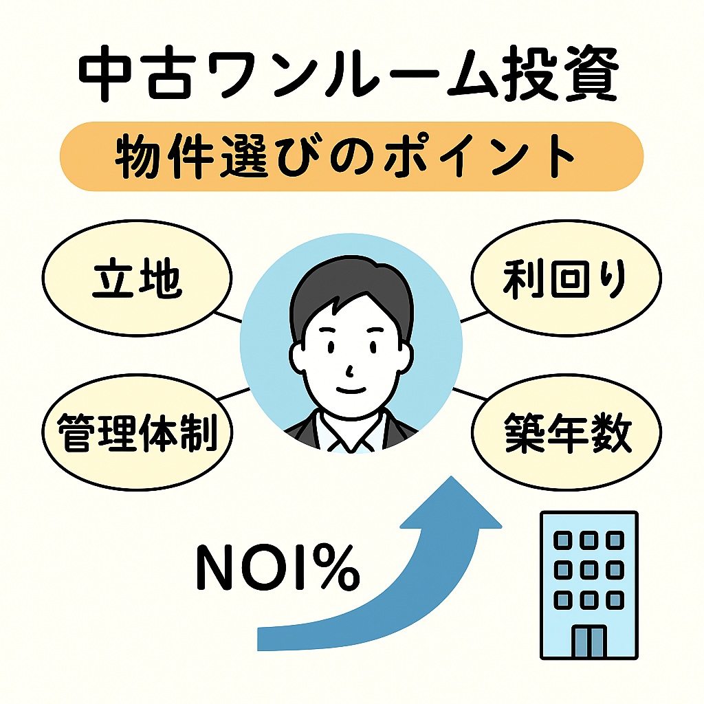 中古ワンルーム投資物件選びのポイント