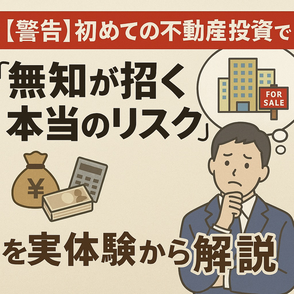 初めての不動産投資で無知が招く本当のリスクを実体験から開設