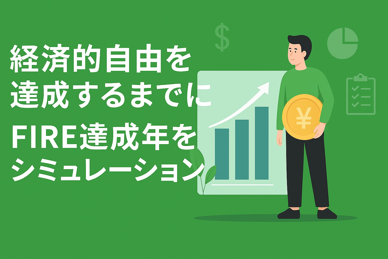 経済的自由達成までの年月をシミュレーション