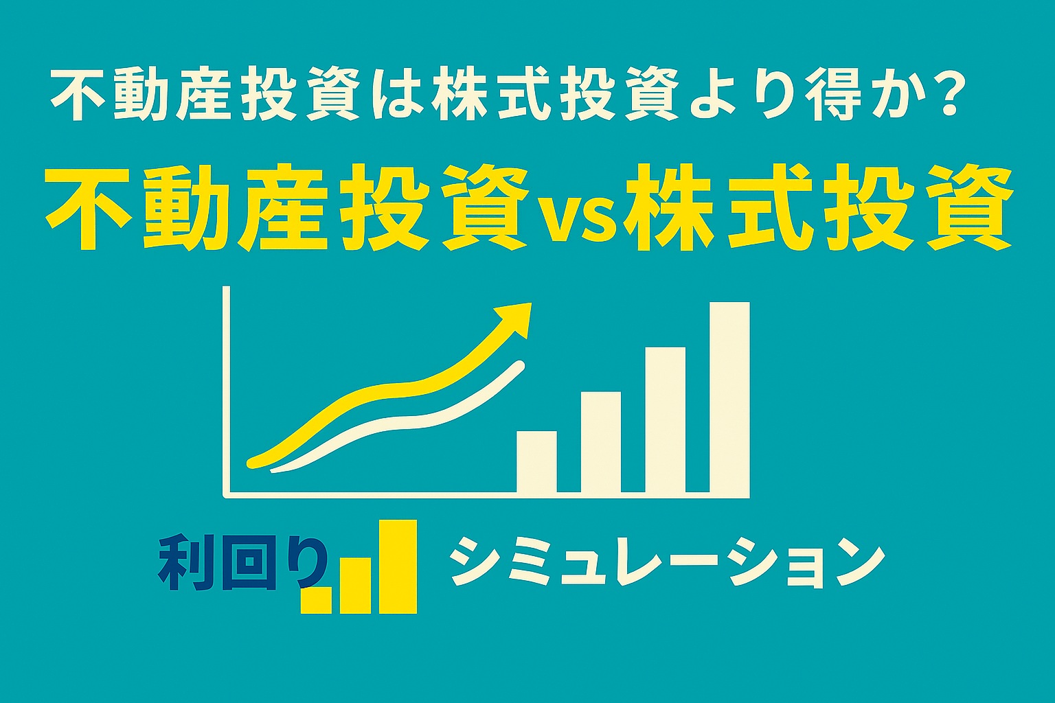 不動産投資は株式投資より得か？それぞれの利回りをシミュレーション