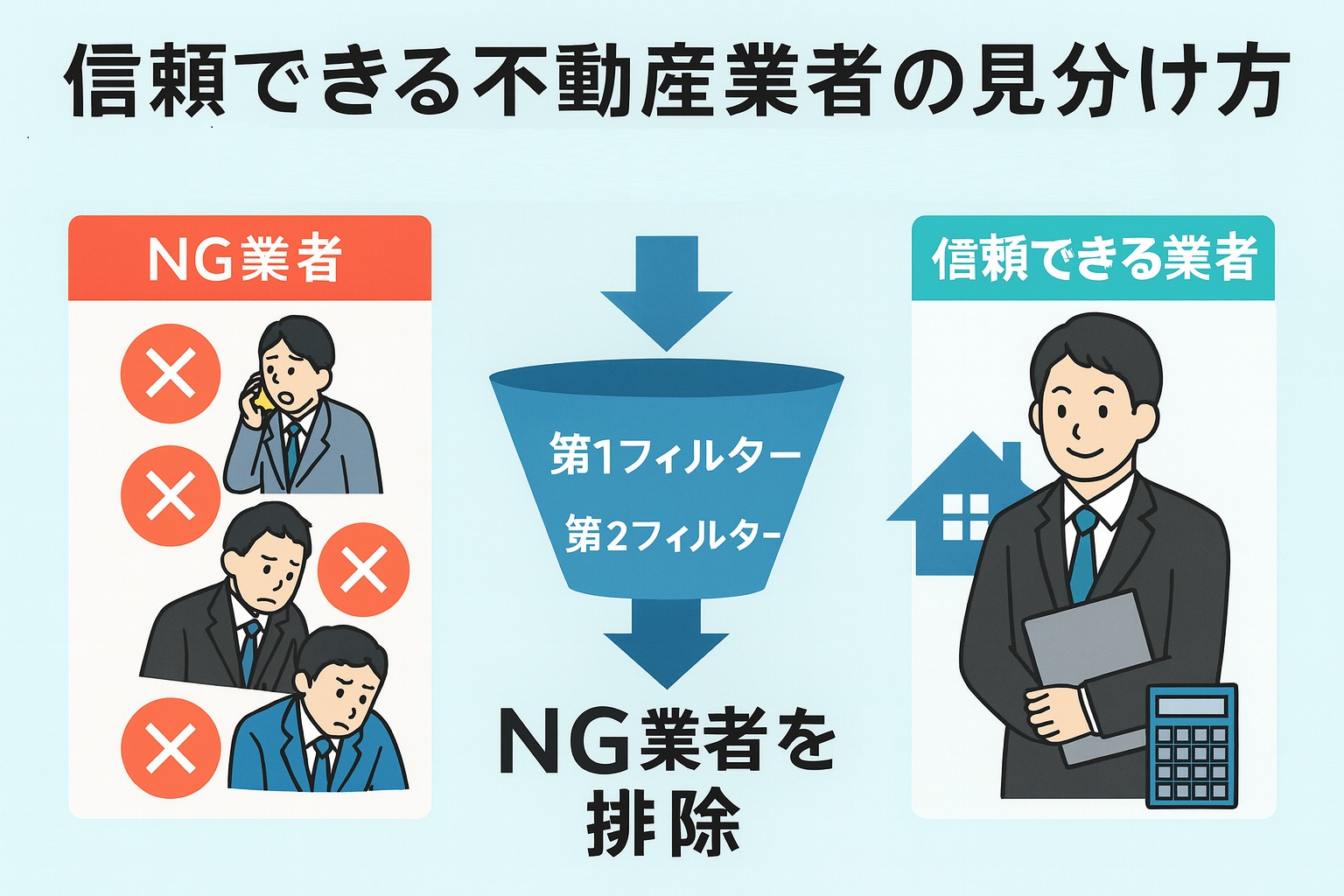 信頼できる不動産業者の見分け方