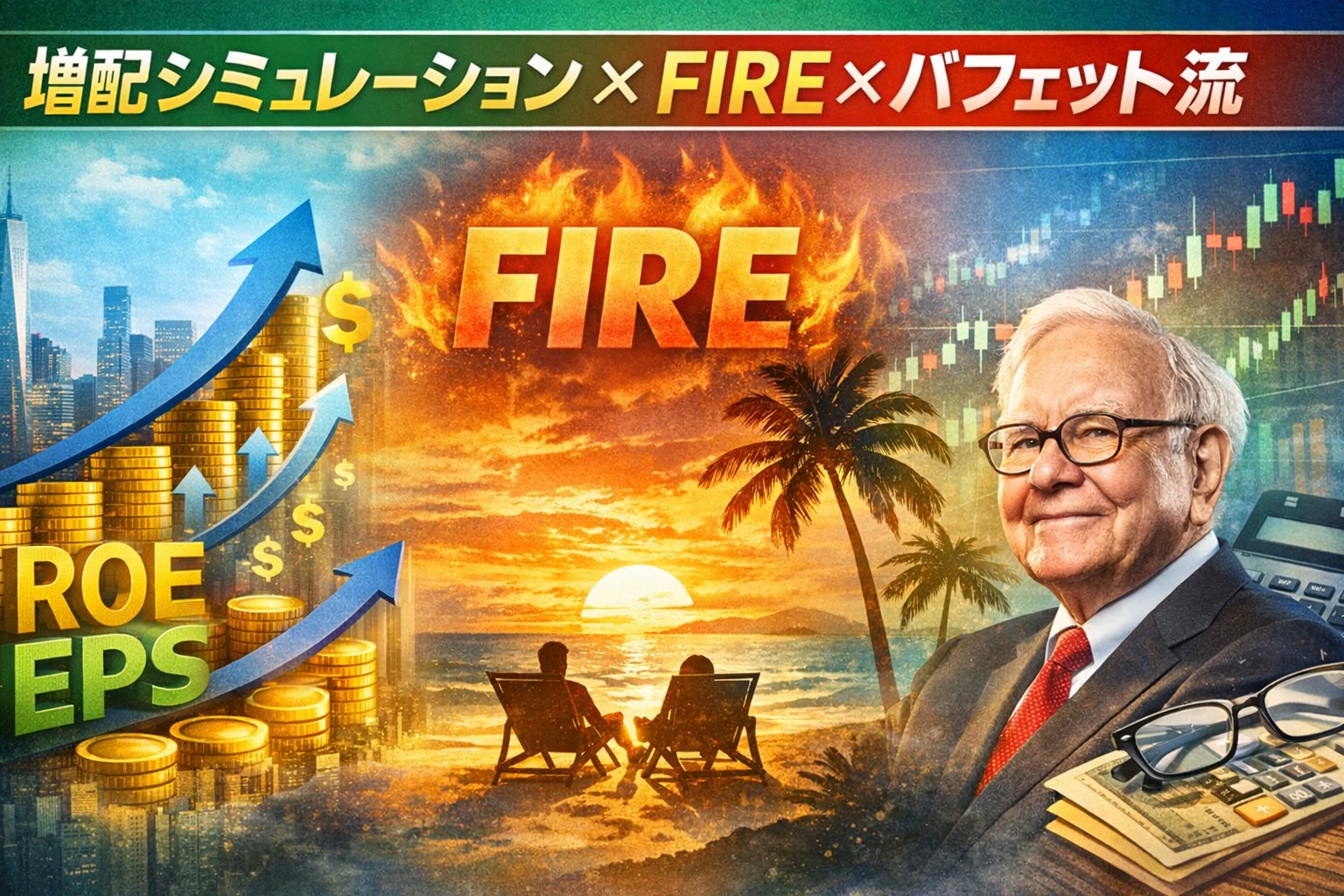 増配シミュレーションで30年後の配当を予測｜FIREシミュレーターとも連動