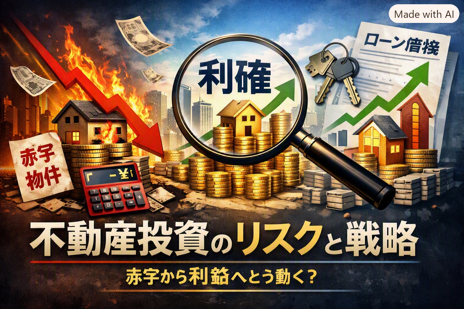 マイナス収支でキャピタルゲイン狙いの不動産投資